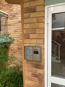 After the new installation of the intercom system 