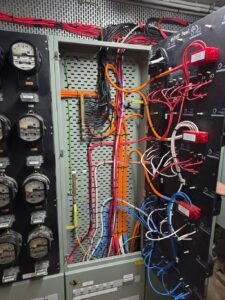 ELECTRICAL WIRING INSIDE A SWITCHBOARD