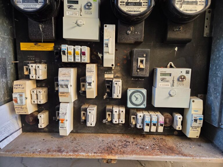 Original main switchboard inspected at a 23 unit Toowong apartment complex